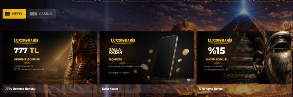 Luxorbahis Bonus