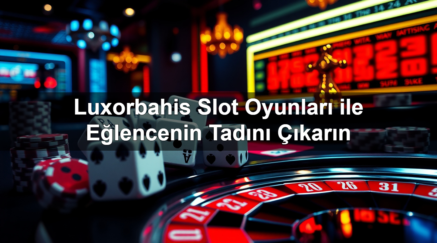 luxorbahis slot oyunlar ile e lencenin tad n kar n 1782566513815